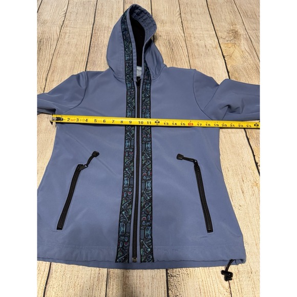 Copper River Jackets & Blazers - Copper River Fleece Blue Hooded Softshell Jacket Coat Cordova AK Sz S GTubH3